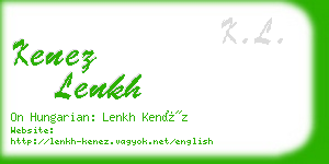 kenez lenkh business card